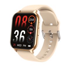  Đồng hồ thông minh CY12 1,9 inch Gold – Cuộc gọi Bluetooth & theo dõi sức khỏe 