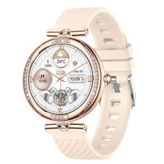  NX17 Pro 1,19 inch Silicone Strap Gold – Đồng hồ thông minh theo dõi sức khỏe, cuộc gọi Bluetooth 