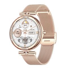  NX17 Pro 1,19 inch Steel Strap Gold – Đồng hồ thông minh theo dõi sức khỏe, cuộc gọi Bluetooth 