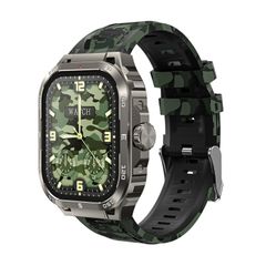  Đồng hồ thông minh WK WH-03 Camouflag 2.01 inch hỗ trợ cuộc gọi Bluetooth 