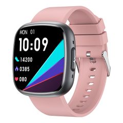  Đồng hồ thông minh ET593 Màu Hồng - màn hình vuông IPS 1,75 inch, theo dõi điện tâm đồ ECG/đường huyết 