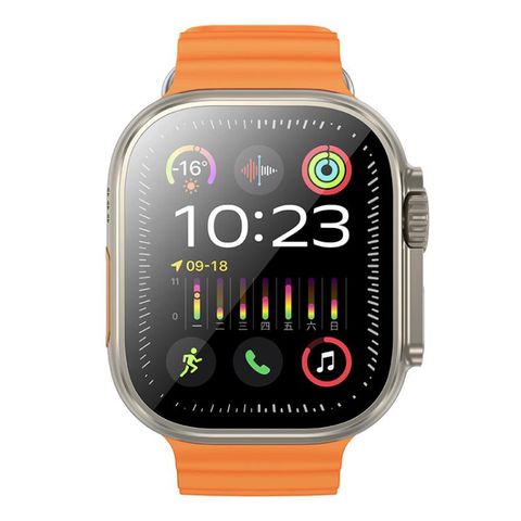 Đồng hồ thể thao thông minh BOROFONE BD10 Ultra Orange - Màn hình 2,01 inch, Hỗ trợ cuộc gọi BT