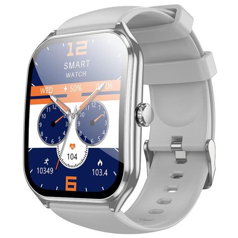 Đồng hồ thông minh hoco Y28 Màu Bạc - Màn hình AMOLED 1.96 inch, gọi điện & thể thao