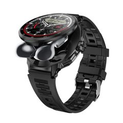  D11 1.46 inch Đen – Đồng hồ thông minh 2 trong 1 tai nghe Bluetooth, đo nhịp tim & NFC 