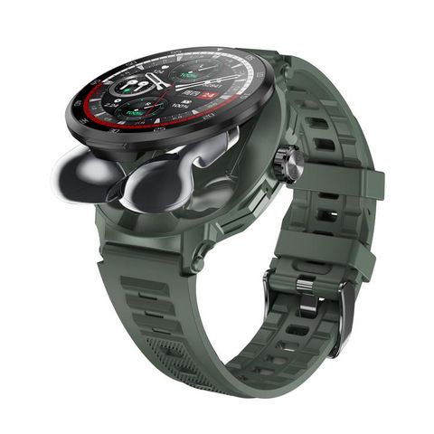 D11 1.46 inch Xanh lá – Đồng hồ thông minh 2 trong 1, hỗ trợ gọi Bluetooth & theo dõi sức khỏe