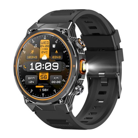 Đồng hồ thông minh AK81 BT Call Black Silicone