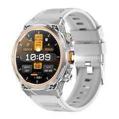  Đồng hồ thông minh AK81 BT Call Silver Silicone 