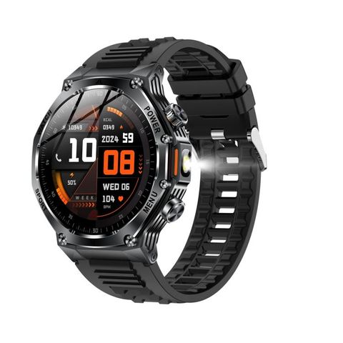 Đồng hồ thông minh AK82 Màu Đen dây silicone – Theo dõi sức khỏe thể thao, thời trang năng động