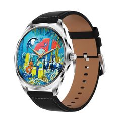  Đồng hồ thông minh sức khỏe H78 Silver Shell Black Leather - màn hình AMOLED 1,43 inch, chống nước IP67, hỗ trợ cuộc gọi BT 