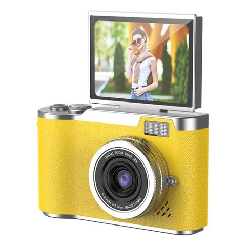 Máy ảnh trẻ em LK007 Vàng – CCD HD, màn hình 2,4 inch, quay video 1080P