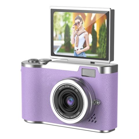 Máy ảnh trẻ em LK007 Tím – CCD HD, màn hình 2,4 inch, quay video 1080P