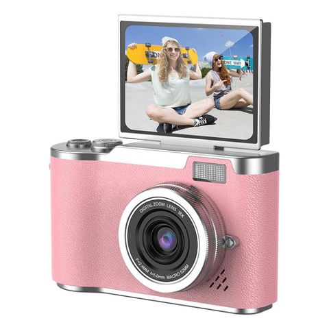 Máy ảnh trẻ em LK007 Hồng – CCD HD, màn hình 2,4 inch, quay video 1080P