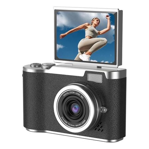 Máy ảnh trẻ em LK007 Đen – CCD HD, màn hình 2,4 inch, quay video 1080P