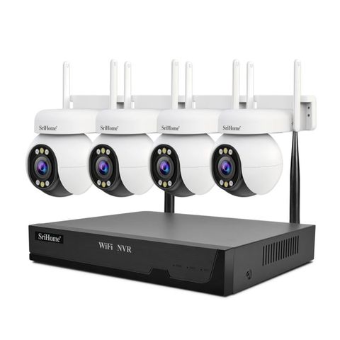 Bộ hệ thống camera an ninh không dây 8CH 4MP SriHome NVS001-IPC051 (Phích cắm AU)