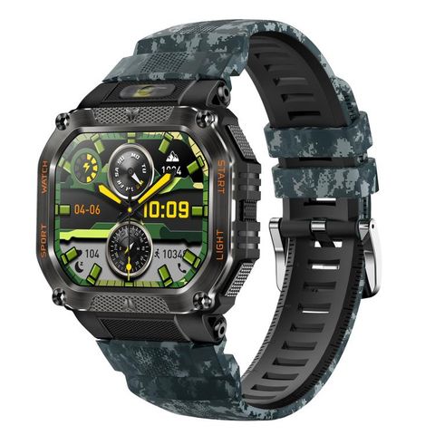 Đồng hồ thông minh HT34 1,75 inch IPS 3ATM Camouflage - thể thao ngoài trời BT