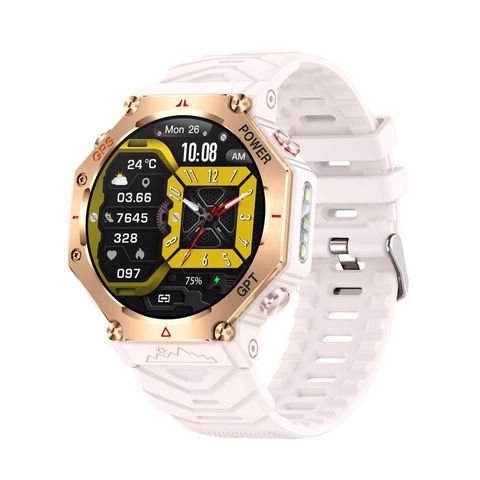 KC91 Hồng – Đồng hồ GPS ngoài trời 1,39 inch, 107 chế độ thể thao