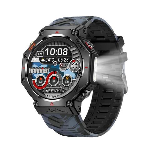 KC91 Xám – Đồng hồ GPS ngoài trời 1,39 inch, 107 chế độ thể thao