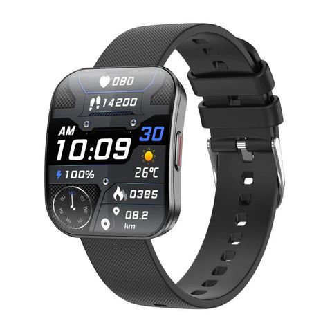 Đồng hồ thông minh U17 Đen – Màn hình cong AMOLED 1.85 inch, Gọi Bluetooth, Chống nước IP68
