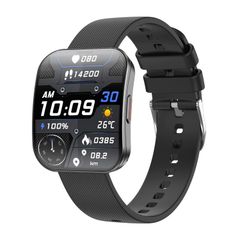  Đồng hồ thông minh U17 Đen – Màn hình cong AMOLED 1.85 inch, Gọi Bluetooth, Chống nước IP68 