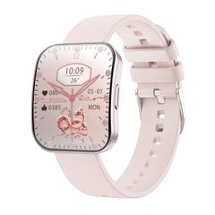  Đồng hồ thông minh U17 Hồng – Màn hình cong AMOLED 1.85 inch, Gọi Bluetooth, Chống nước IP68 