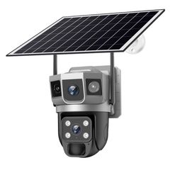 Camera giám sát toàn cảnh năng lượng mặt trời PTZ Dome đa ống kính 4MP VTS02 