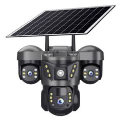  Camera giám sát toàn cảnh năng lượng mặt trời PTZ Dome đa ống kính 6MP VTS29 