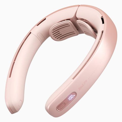 Quạt cầm tay đeo cổ JisuLife FA45 Dual Turbo Pro1 Hồng – Làm mát tức thì, pin lâu