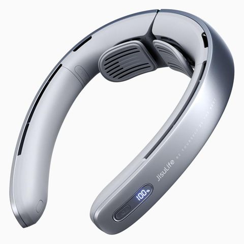 Quạt cầm tay đeo cổ JisuLife FA45 Dual Turbo Pro1 Xám – Làm mát tức thì, pin lâu