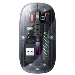  Chuột không dây Bluetooth Yesido KB29 Black – Trong suốt, kết nối kép tiện lợi 