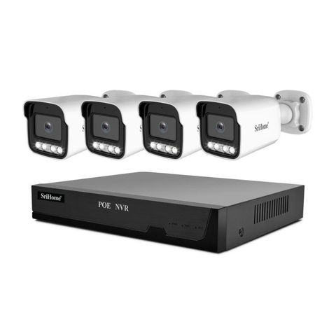 Bộ camera POE 4 kênh 3MP SriHome NVS005-POE065 Full HD