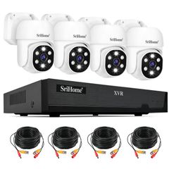  Bộ đầu ghi NVR 4 kênh SriHome NVS008 + 4 Camera AHD030 5MP HD 