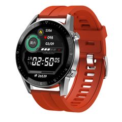  DT92 Smart Watch Silicone Trap Red – Màn hình 1.3 inch IPS, IP68, Theo dõi sức khỏe 