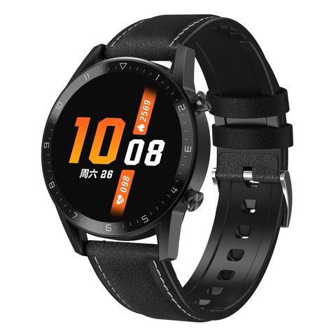 DT92 Smart Watch Leather Trap Black – Màn hình 1.3 inch IPS, IP68, Theo dõi sức khỏe