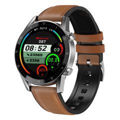  DT92 Smart Watch Leather Trap Brown – Màn hình 1.3 inch IPS, IP68, Theo dõi sức khỏe 