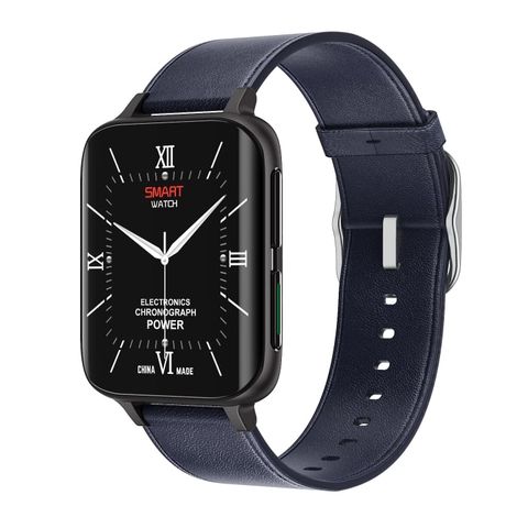 DT93 Smart Watch Leather Trap Blue – Màn hình 1.78 inch, IP67, Theo dõi sức khỏe