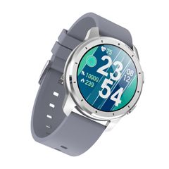  Đồng hồ thông minh MX11 1,28 inch Grey Silicone  – IP68, Nhịp tim & Giấc ngủ 