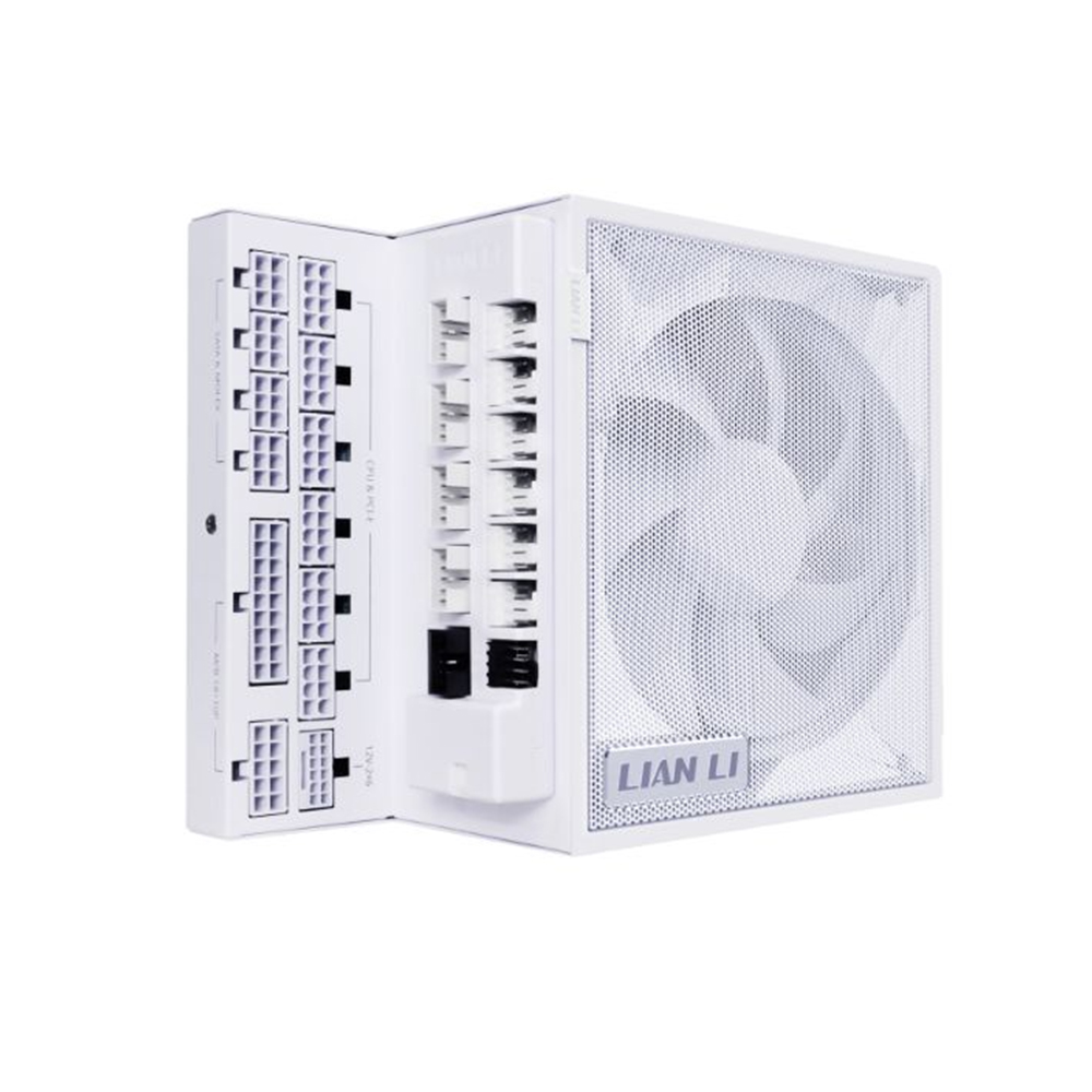Ảnh minh họa Nguồn Lian Li Edge 1200W WHITE - ATX v3.1, 80 Plus GOLD, Full Modular, USB hub included 1