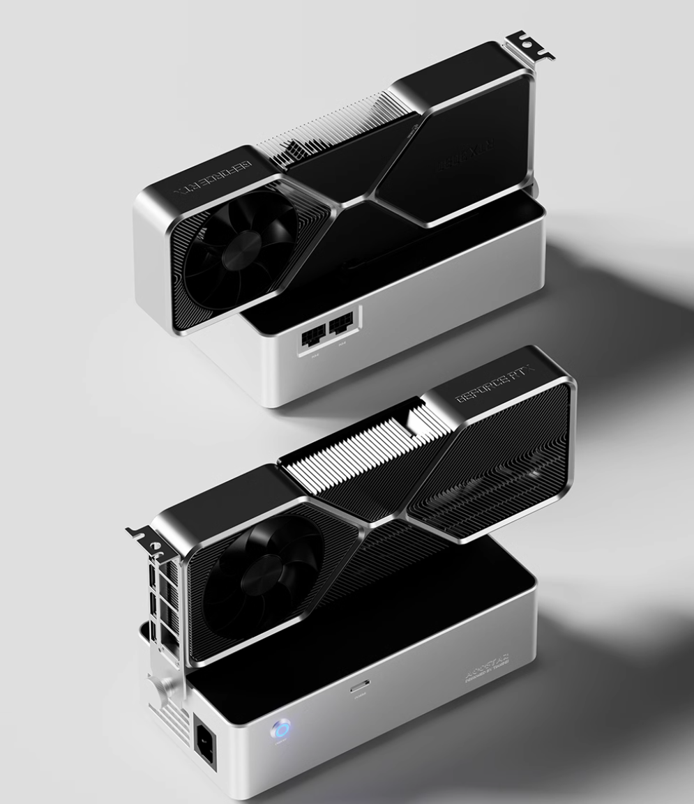 Ảnh minh họa eGPU AOOSTAR AG01S / AG02S - OCulink / Thunderbolt 3 - 800W 2