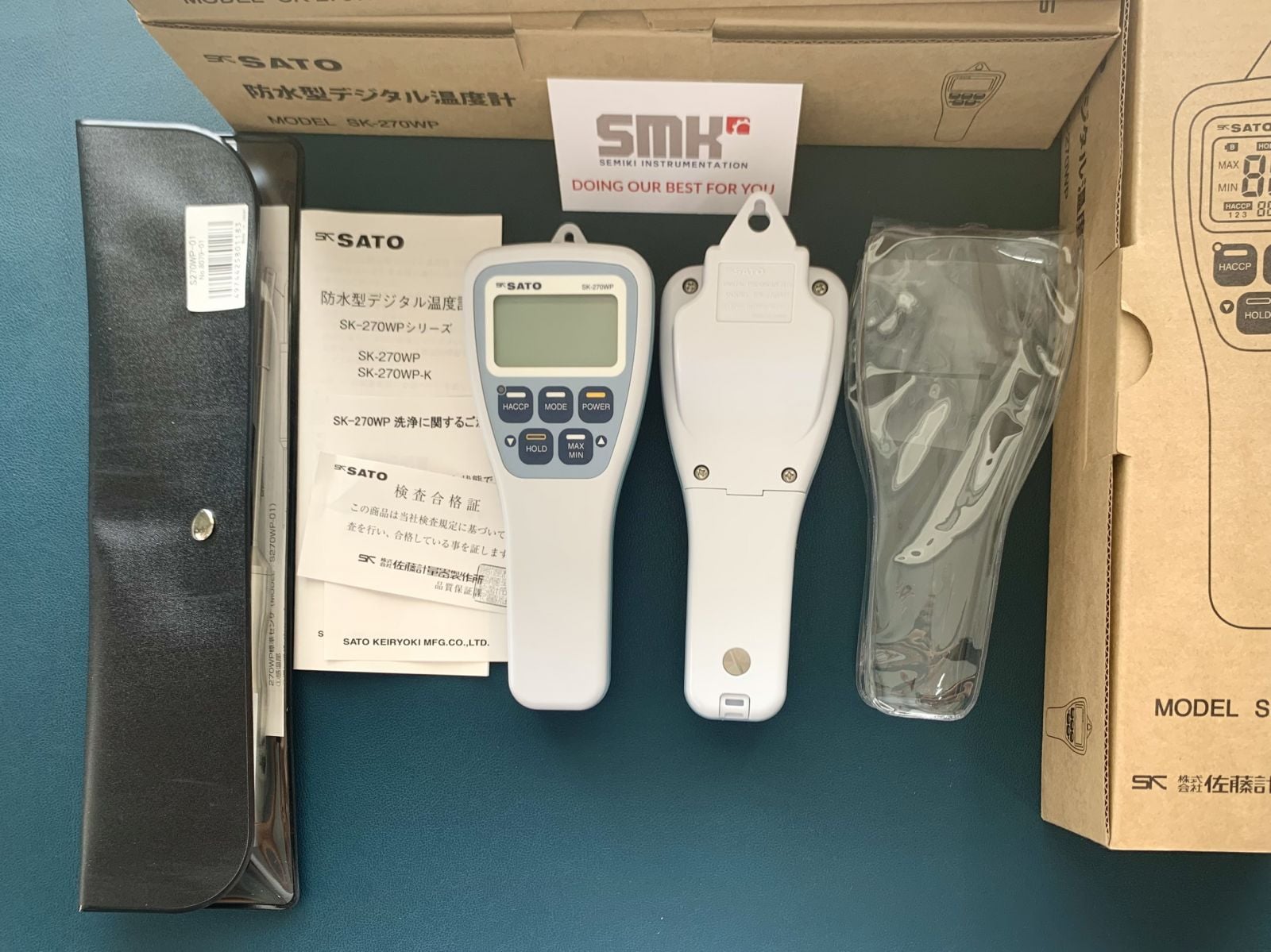 Ảnh minh họa SATO Keiryoki SK-270WP nhiệt kế điện tử chống nước kèm đầu dò −40.0~250.0°C 3
