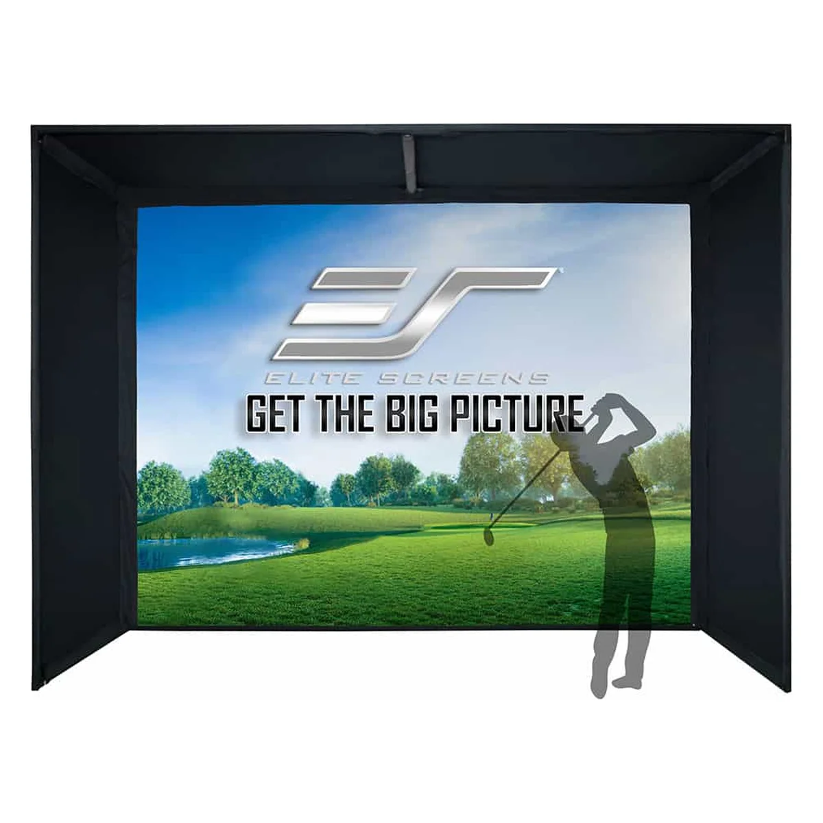 Màn chiếu Elite Screens GolfSim Bay GSB13x10-IPW1145 – Bộ khoang màn golf trọn gói