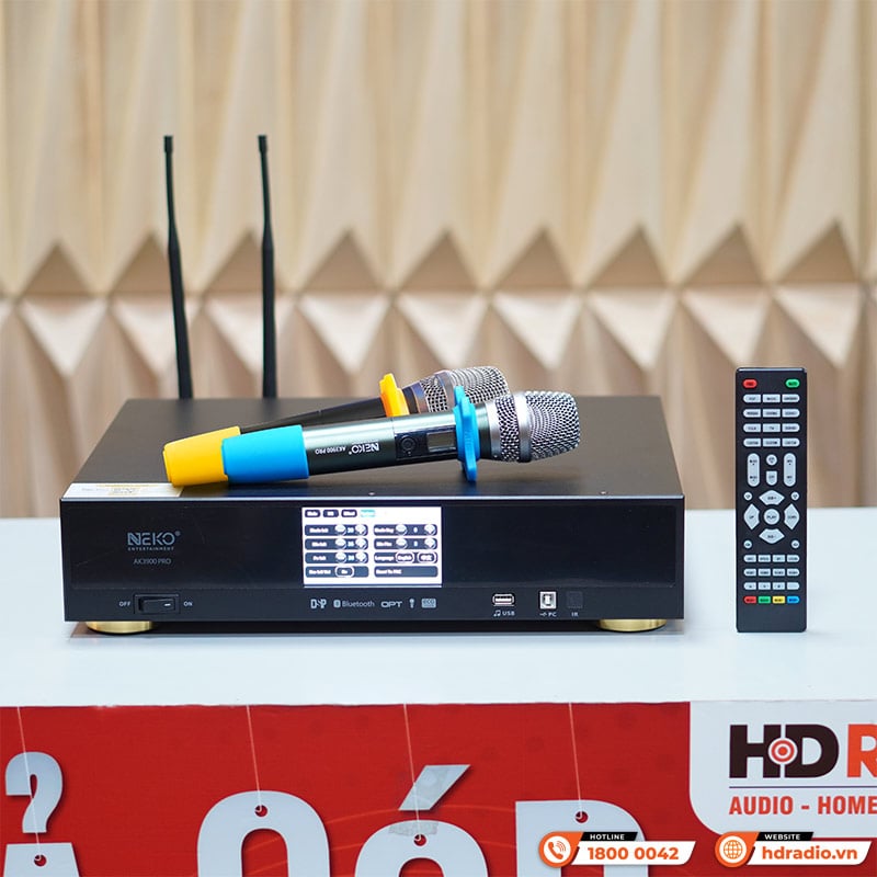 Ảnh minh họa Đẩy liền vang mic Neko AK3900 Pro, 700W x 2 Kênh, Màn Hình Cảm Ứng, Bluetooth 1