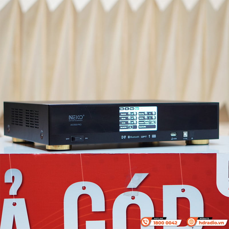Ảnh minh họa Đẩy liền vang mic Neko AK3900 Pro, 700W x 2 Kênh, Màn Hình Cảm Ứng, Bluetooth 3