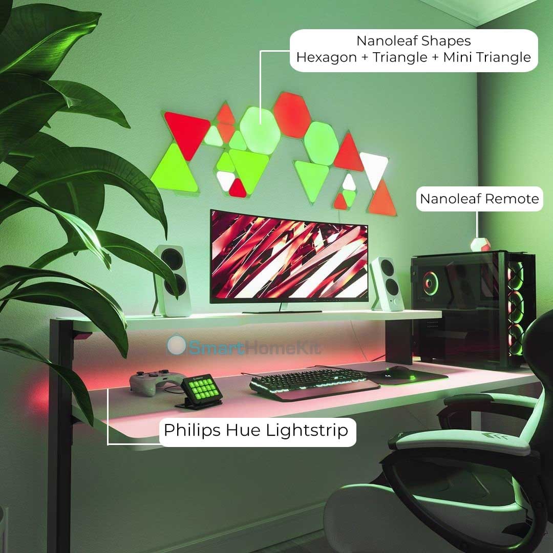 Ảnh minh họa Entertaiment Gaming Room Pack Nanoleaf & Philips Hue 3