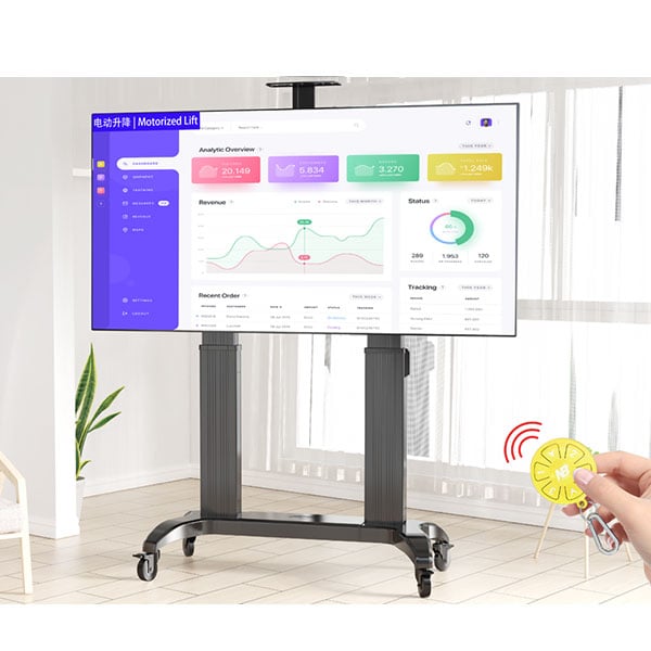 Ảnh minh họa Giá Treo Tivi Di Dộng Tự Đông Nâng Hạ Có Điều Khiển Từ Xa NB-TW100 Mẫu Mới 1