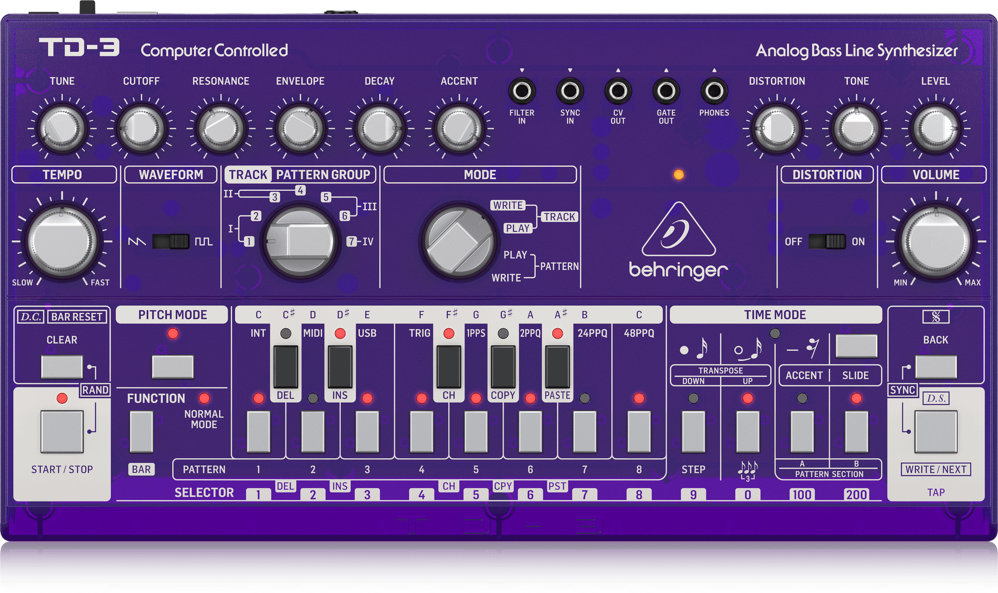 Analog Synthesizer Behringer TD-3-GP, Catalog Behringer TD-3-GP, TD-3-gp, Catalog TD-3-GP