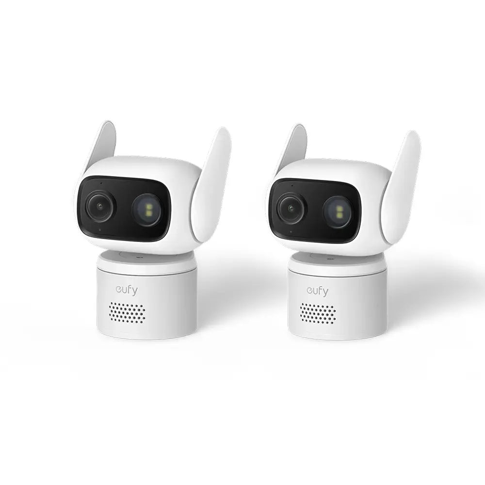 Camera an ninh eufy Wired Cam C31 2 camera Full HD xoay nghiêng 360° - Trắng