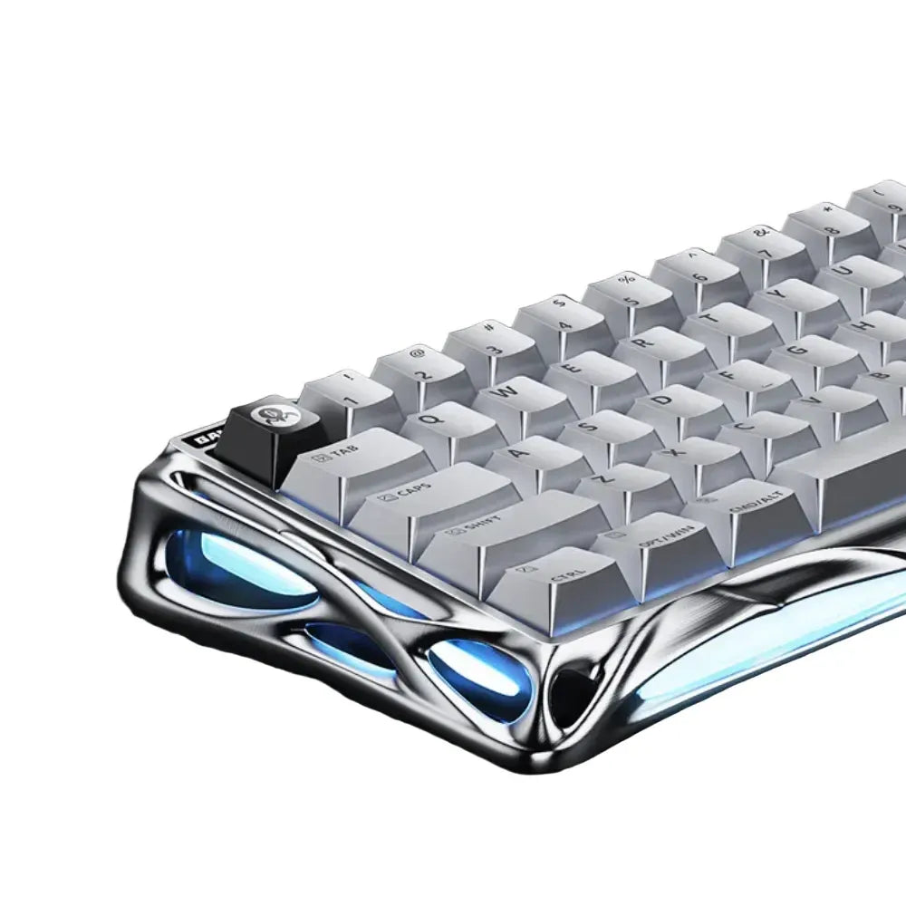 Ảnh minh họa GravaStar Mercury V60 Pro 60% Bàn phím Gaming Công tắc từ Hall Effect Bạc Chrome 1