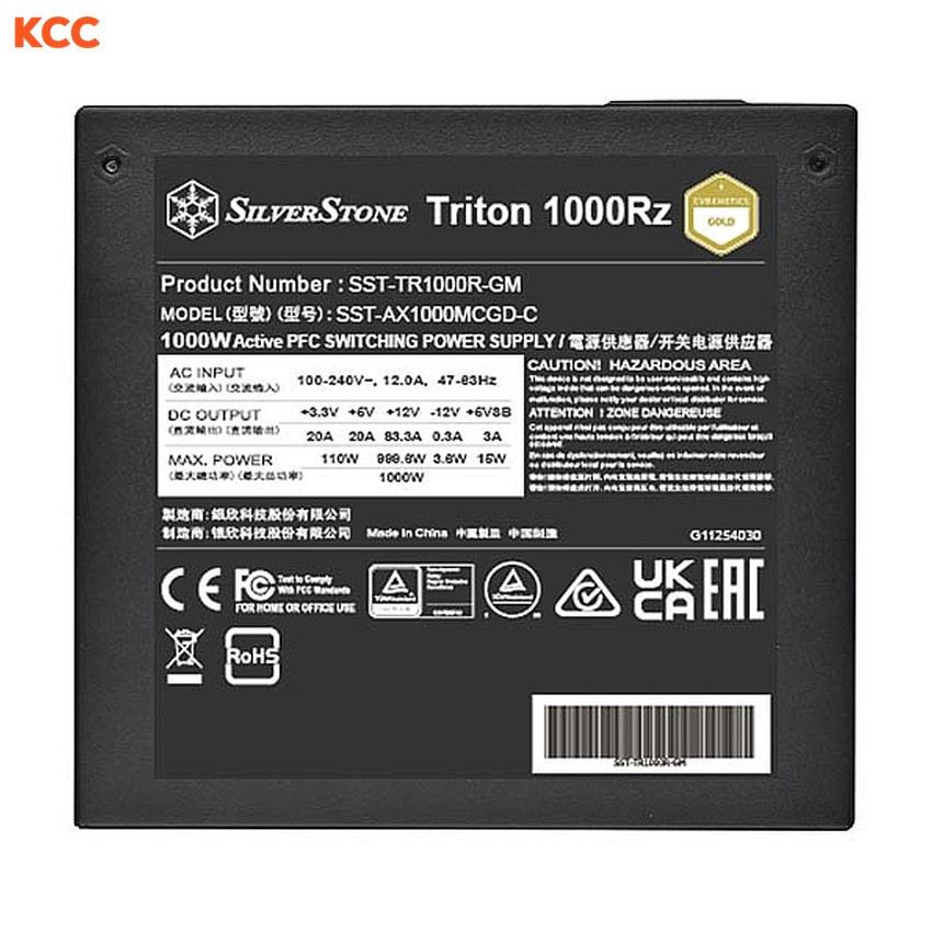 Ảnh minh họa Nguồn máy tính SilverStone Triton 1000Rz Cybenetics Gold 1000W (PCIe 5 / Fully Modular / ATX) 3