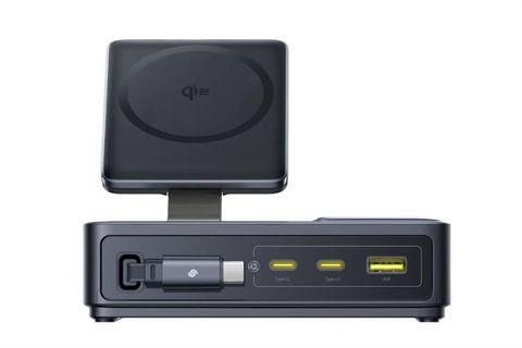 Bộ sạc nhanh 5 cổng USB Type-C Qi2 PD 140W Baseus Nomos CCNMS140