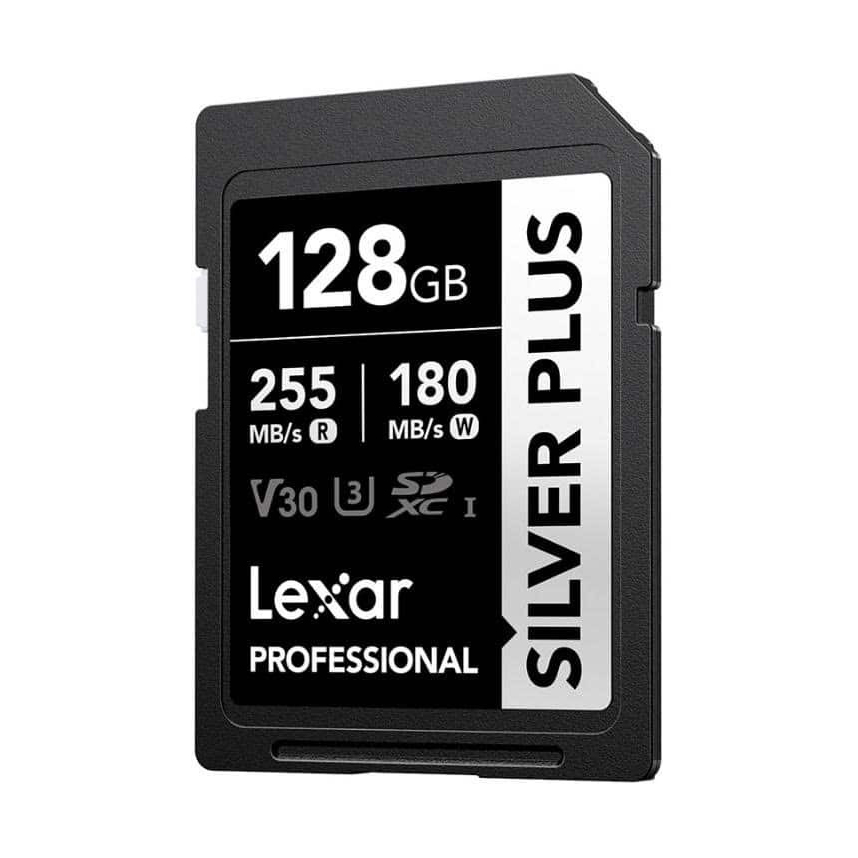 Ảnh minh họa Thẻ nhớ Lexar Professional Silver Plus SDXC UHS-I V30 128GB 255MB/s 180MB/s | Chính Hãng 1